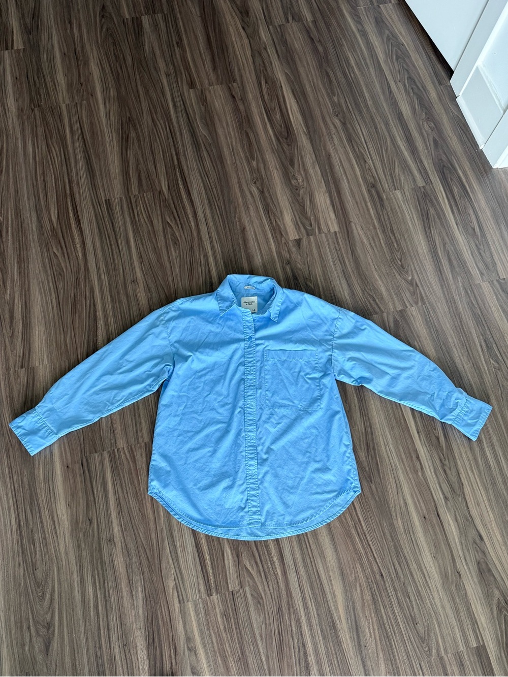 Abercrombie Medium Blue Button-Down Shirt